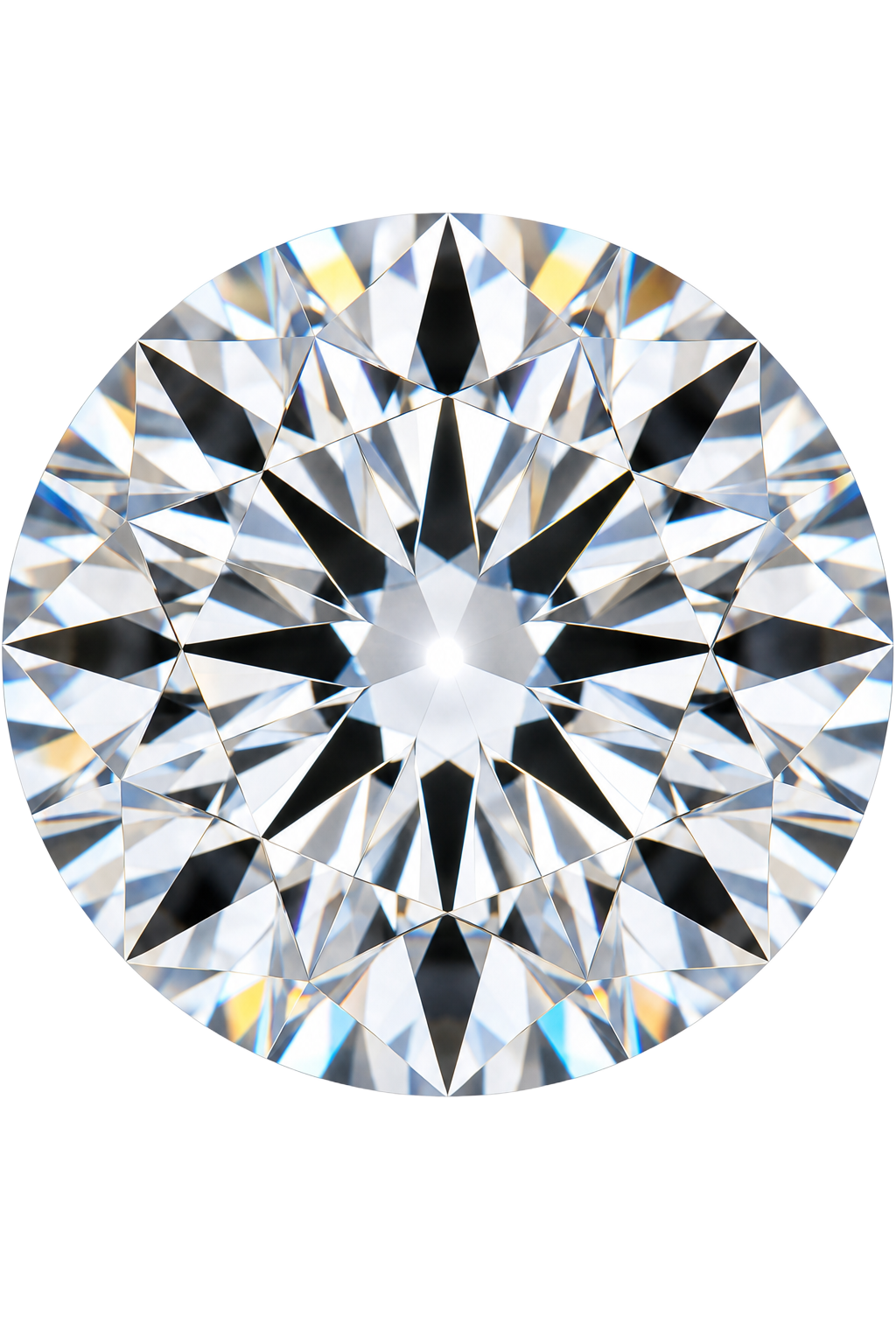 A 2 carat round-brilliant lab-grown diamond, IGI certified